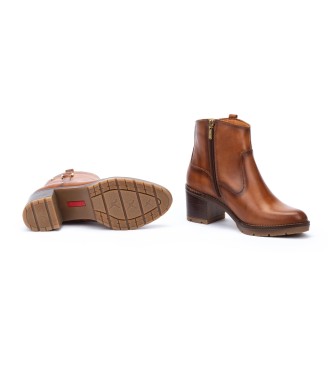 Pikolinos Brown Llanes Leather Ankle Boots