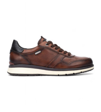 Pikolinos Cordoba brown leather trainers