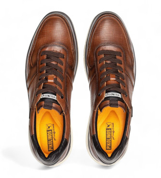 Pikolinos Cordoba brown leather trainers