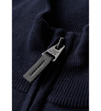 Superdry Baker neck and navy cashmere jumper