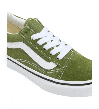 Vans Old Skool grna sneakers i lder