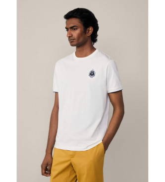 Hackett London T-shirt com logtipo Heritage branco