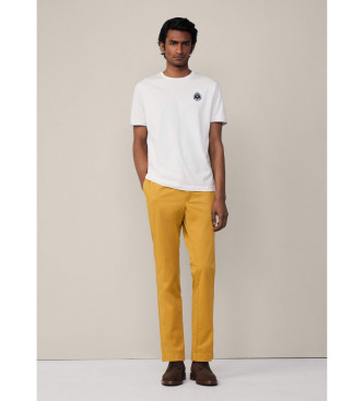 Hackett London T-shirt com logtipo Heritage branco