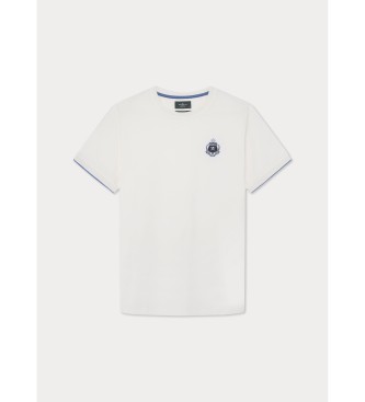 Hackett London T-shirt com logtipo Heritage branco