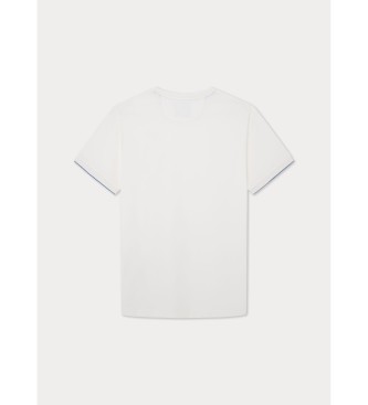 Hackett London T-shirt com logtipo Heritage branco