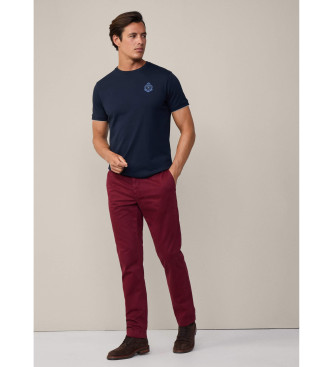 Hackett London Majica z logotipom Heritage Navy