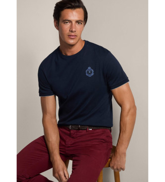 Hackett London T-shirt com logtipo Heritage azul-marinho