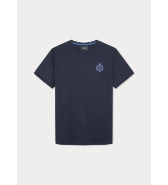 Hackett London T-shirt com logtipo Heritage azul-marinho