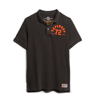 Superdry Polo Vintage Athletic noir