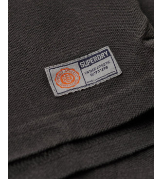 Superdry Vintage Athletic polo majica črna