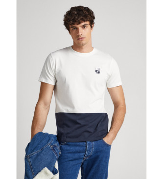 Pepe Jeans Walter T-shirt hvid, marinebl