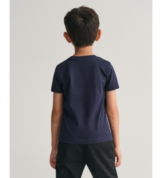 Gant T-shirt da bambino con scudo d'archivio blu scuro