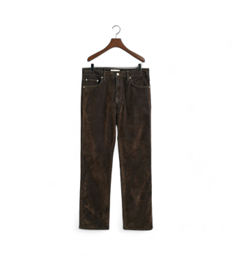 Gant Jean relax velout floqu marron