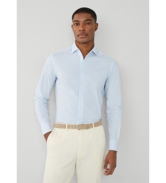 Hackett London Essential Stretch Pop Overhemd blauw