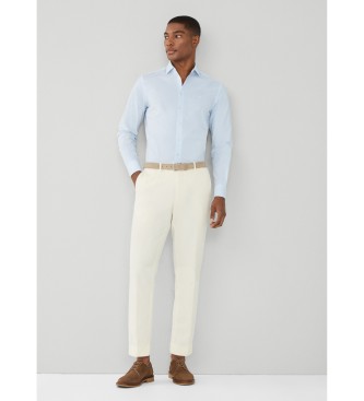 Hackett London Koszula Essential Stretch Pop w kolorze niebieskim