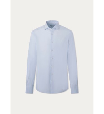 Hackett London Camicia pop stretch essenziale blu