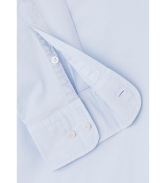 Hackett London Koszula Essential Stretch Pop w kolorze niebieskim