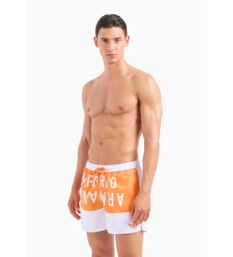 Emporio Armani Maillot de bain orange vif