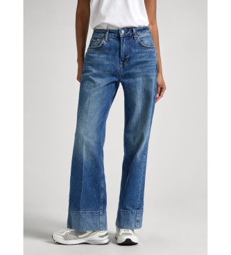 Pepe Jeans Luźne jeansy St Uhw Fade w kolorze niebieskim