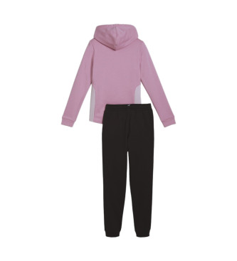 Puma Tuta Sweat Suit nera, rosa