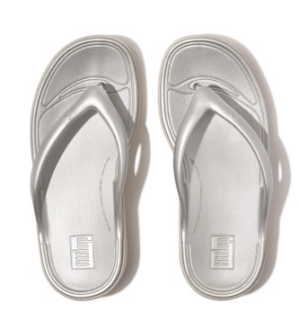 Fitflop Infradito argento recupero metallizzato a rilievo