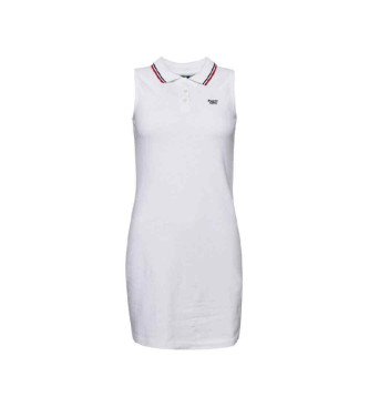 Superdry Vestido plo branco sem mangas