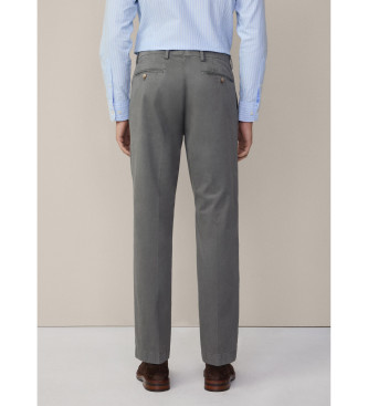 Hackett London Klasyczne spodnie chino Sanderson Classic Taupe