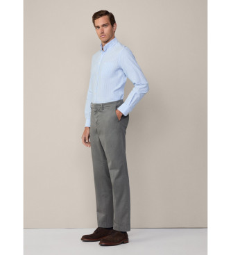 Hackett London Pantaln Chino Sanderson Clsico gris verdoso