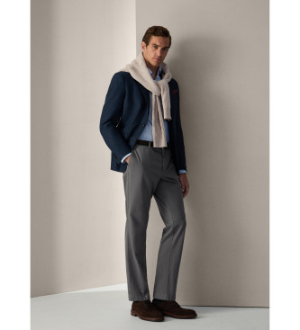 Hackett London Pantaloni chino classici grigio verdastro Sanderson