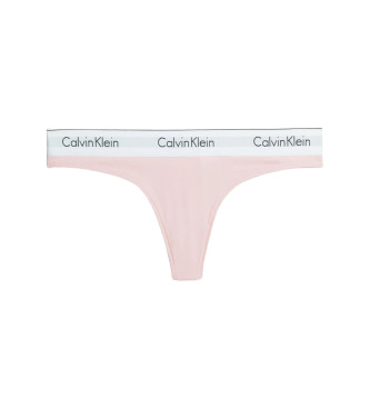 Calvin Klein Tanga moderna de algodo cor-de-rosa