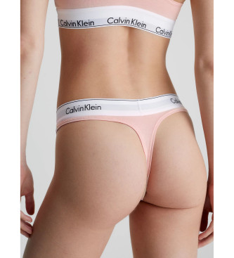 Calvin Klein Tanga moderna de algodo cor-de-rosa