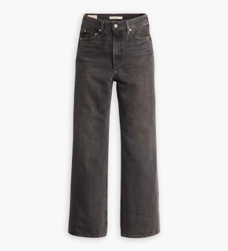 Levi's Ribcage jeans med brede ben, sort