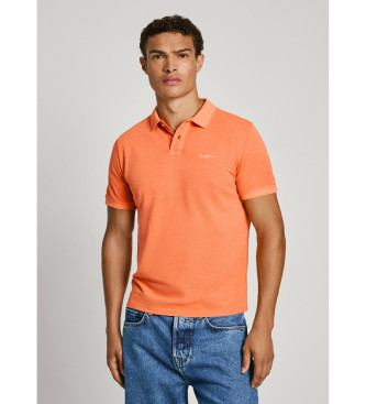 Pepe Jeans New Oliver orange polo shirt