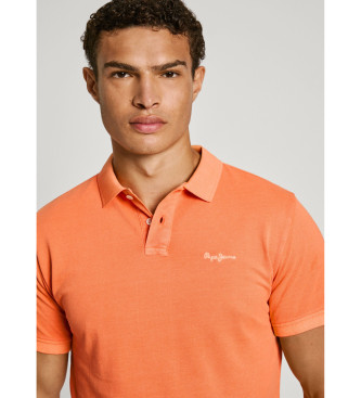 Pepe Jeans New Oliver orange polo shirt