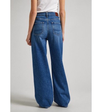 Pepe Jeans Wide Leg Uhw Utility Jeans blauw