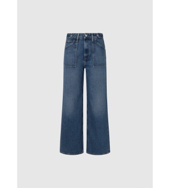 Pepe Jeans Weit geschnittene Uhw Utility Jeans blau