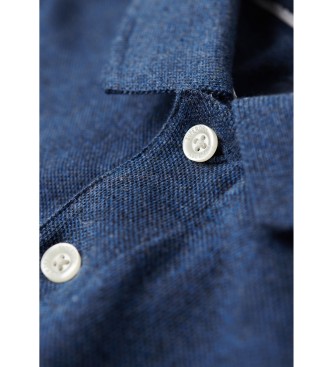 Superdry Polo classica in piqu blu scuro