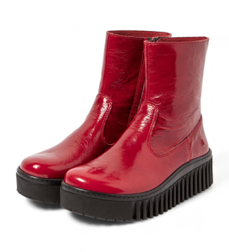 Art Lederstiefeletten 1531 rot