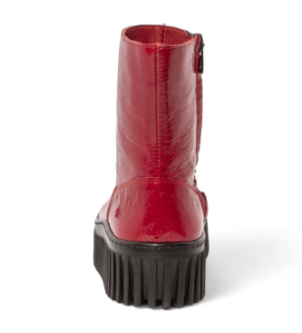 Art Lederstiefeletten 1531 rot