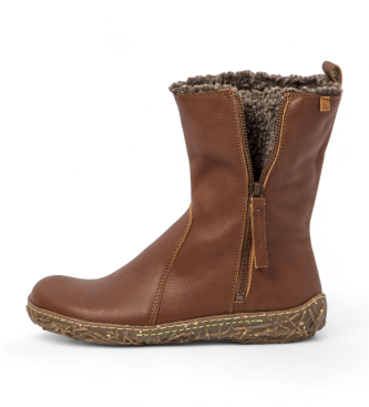 El Naturalista Bottines en cuir marron N5454