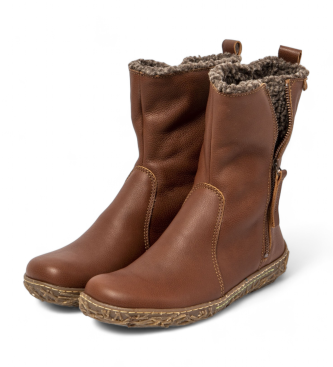 El Naturalista Bottines en cuir marron N5454