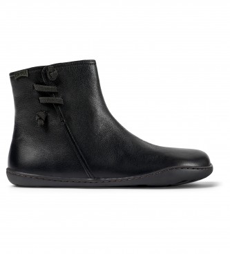 Camper Stivaletti in pelle nera Peu Cami