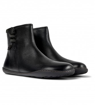 Camper Stivaletti in pelle nera Peu Cami