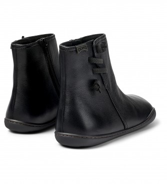 Camper Stivaletti in pelle nera Peu Cami