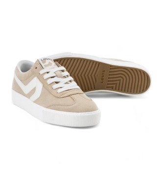 Levi's Sneak S beige leren sportschoenen