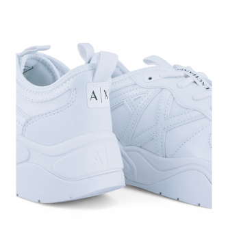 Armani Exchange Sneakers med snrning vita