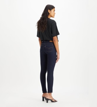 Levi's Jeans 711 skinny jeans met dubbele navy knopen