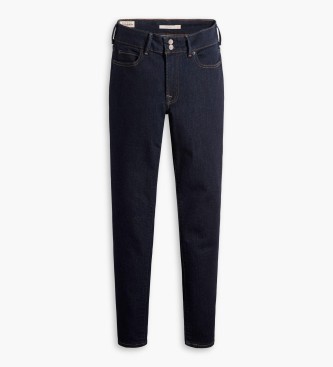 Levi's Calas de ganga 711 skinny com botes duplos em azul-marinho