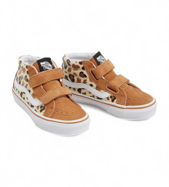 Vans Sneakers SK8-Mid Reissue V in pelle marrone