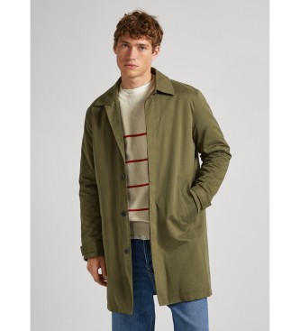 Pepe Jeans Valerio green trench coat